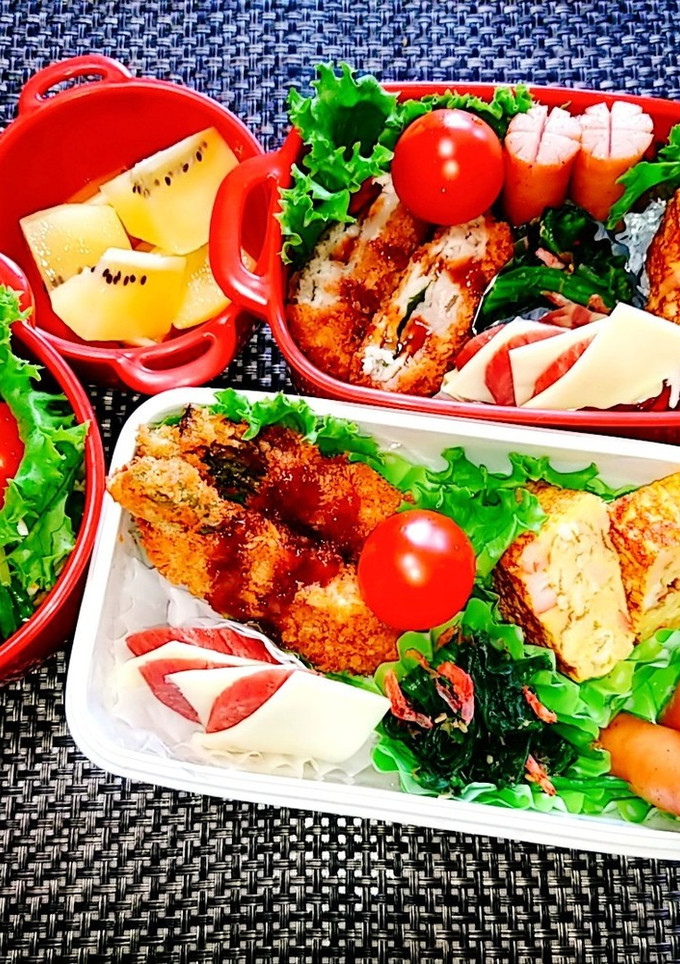 息子と娘のお弁当'20.7.14-レシピのメイン写真