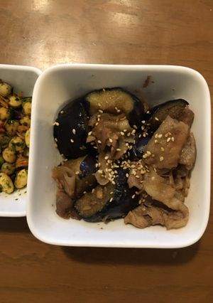 さっぱり美味しい！ナスと豚肉の炒め物-レシピのメイン写真