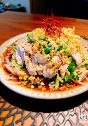 おうち居酒屋！野菜と食べるよだれ鷄♡-レシピのメイン写真