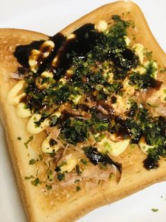 マヨネーズ&ソースのお好みトースト-レシピのメイン写真