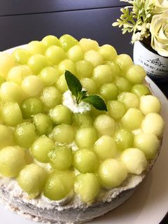 簡単!メロンショートケーキ-レシピのメイン写真