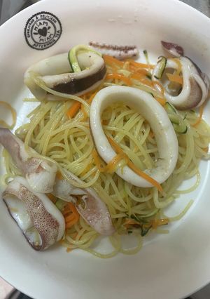 イカと野菜のパスタ-レシピのメイン写真