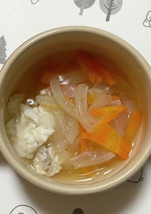 【離乳食後期】白身魚の野菜あんかけ-レシピのメイン写真