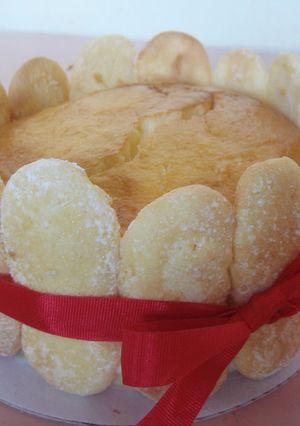 スフレチーズケーキを可愛くデコレーション-レシピのメイン写真