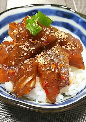 食欲増進！ピリ辛づけ丼（余ったお刺身で）-レシピのメイン写真