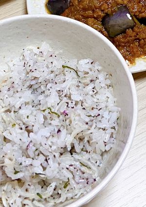 しそしらすご飯-レシピのメイン写真
