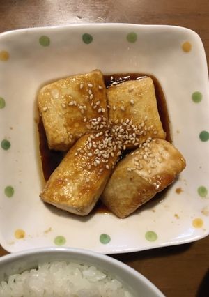 ごま香る！美味しい豆腐ステーキ-レシピのメイン写真