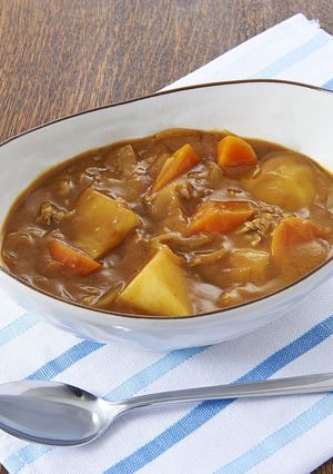 土鍋付き電子レンジでつくる「カレー」-レシピのメイン写真