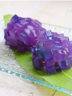 夏の和菓子 あじさい羹-レシピのメイン写真