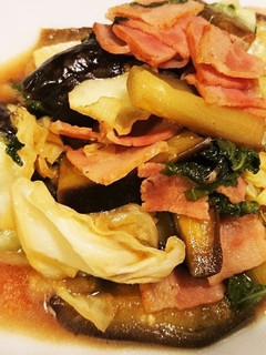 スピードおかず!ベーコンとなすの夏炒め-レシピのメイン写真