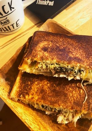 家キャンで時短♪サバ缶でホットサンド♪-レシピのメイン写真