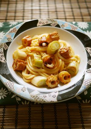 甘っ辛☆ちくわうどん-レシピのメイン写真