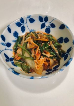 ほうれん草とキムチのごま和え-レシピのメイン写真