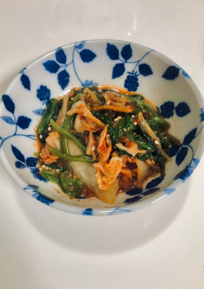 ほうれん草とキムチのごま和え-レシピのメイン写真
