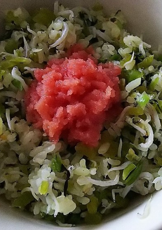 しらすと野沢菜の混ぜご飯-レシピのメイン写真