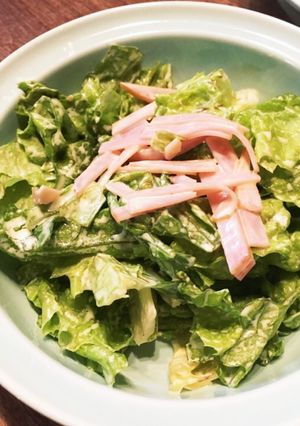 レタスとハムのマヨサラダ-レシピのメイン写真
