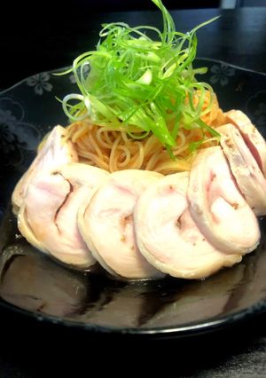 簡単トマトソースのカッペリーニ鶏ハム乗せ-レシピのメイン写真