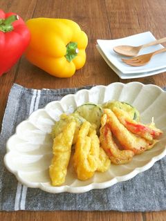 簡単☆夏野菜のカレーチーズフリット-レシピのメイン写真