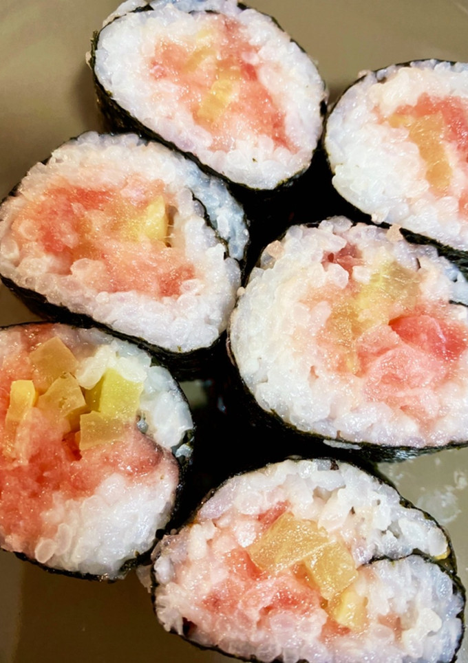 海苔巻きシリーズ！まぐろのトロたく巻き-レシピのメイン写真