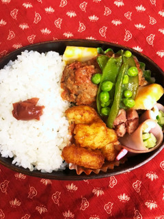 煮込みミートボール弁当-レシピのメイン写真