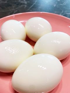 簡単ゆで卵、道具不要でツルツルの作り方。-レシピのメイン写真