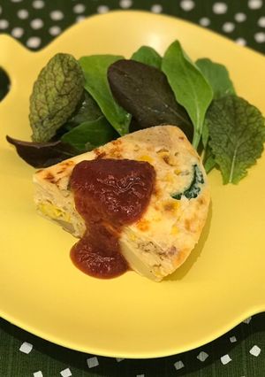 夏野菜のスペイン風オムレツ[塩麹]-レシピのメイン写真