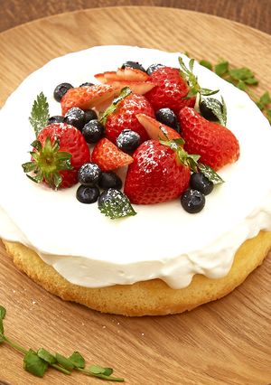 スモークトースターで「スポンジケーキ」-レシピのメイン写真