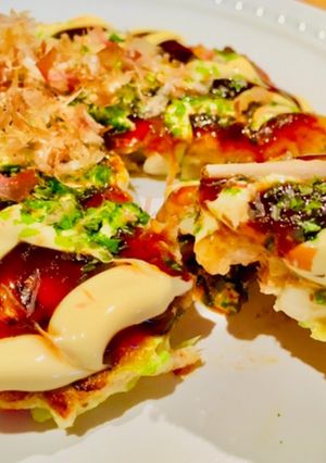 もちふわ♡山芋で重くなぃお好み焼き♡-レシピのメイン写真