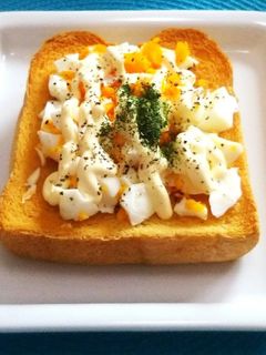 【シンプルだけど美味しい!】卵トースト-レシピのメイン写真