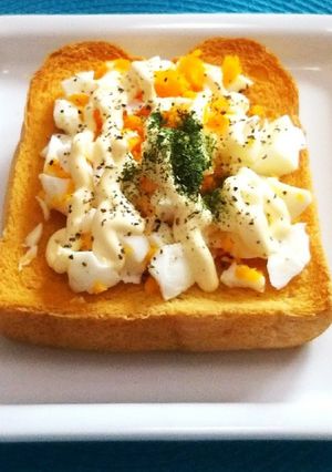 【シンプルだけど美味しい!】卵トースト-レシピのメイン写真