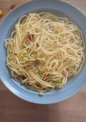 枝豆入り☆ペペロンチーノ！-レシピのメイン写真