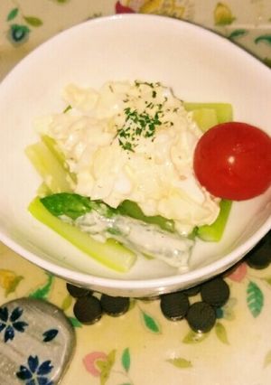 グリーンアスパラ✨にタルタルソースon☺-レシピのメイン写真