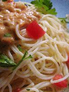 ウニの冷製パスタ-レシピのメイン写真