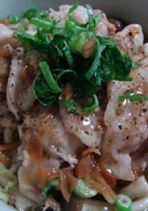 大人の丼☆さっぱり豚丼梅あんかけ-レシピのメイン写真