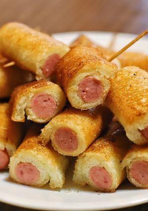 ソーセージのパン巻き-レシピのメイン写真