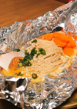 鮭のバターアルミホイル焼き-レシピのメイン写真