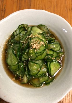 醤油ゴマ油香るシャキシャキきゅうり酢の物-レシピのメイン写真