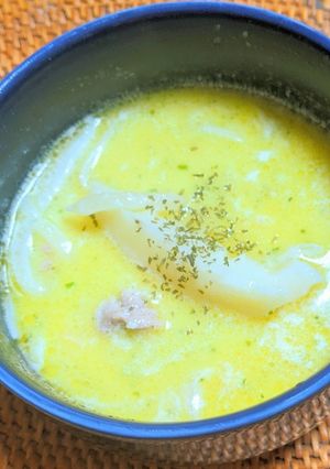 じゃがいもと豚ひき肉のミルクスープ-レシピのメイン写真