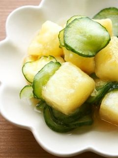 フルーティ!桃ときゅうり酢の物♪-レシピのメイン写真