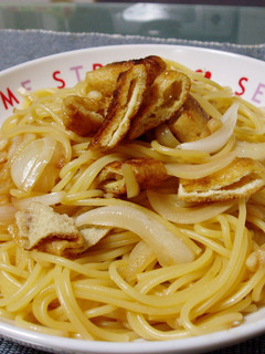 残った醤油で!油揚げの和風パスタ♪-レシピのメイン写真