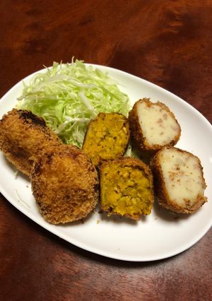 カボチャコロッケとマッシュポテトコロッケ-レシピのメイン写真