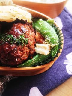 お弁当★スナップエンドウとちくわごま和え-レシピのメイン写真