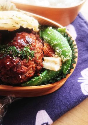 お弁当★スナップエンドウとちくわごま和え-レシピのメイン写真