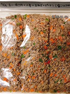 下味冷凍☆挽き肉炒め☆汎用性あり◎-レシピのメイン写真