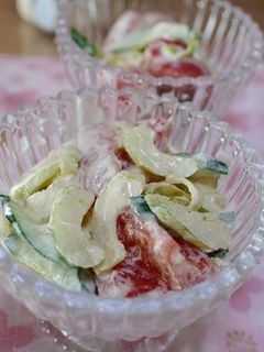 きゅうりセロリトマトのツナマヨサラダ-レシピのメイン写真