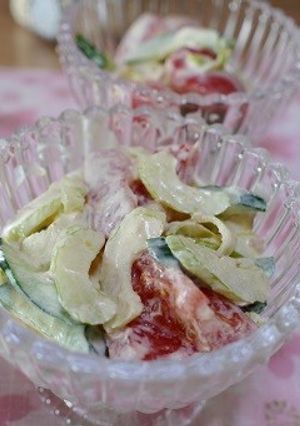 きゅうりセロリトマトのツナマヨサラダ-レシピのメイン写真