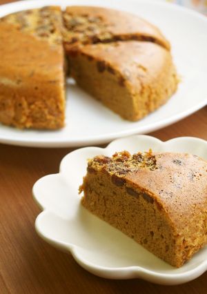 炊飯器コーヒーレーズンシフォンケーキ米粉-レシピのメイン写真