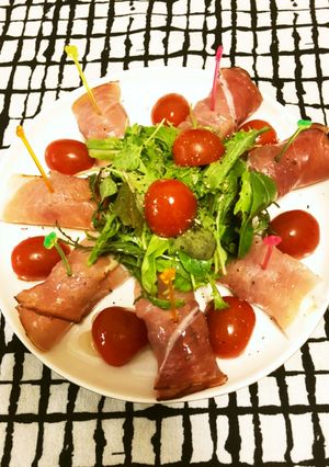 生ハムで簡単カプレーゼ風-レシピのメイン写真