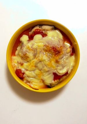 【簡単】サバの水煮缶でトマトチーズ焼！-レシピのメイン写真