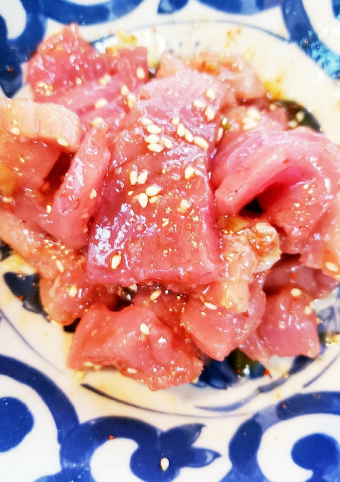 簡単うまい！まぐろにんにく和え♪-レシピのメイン写真